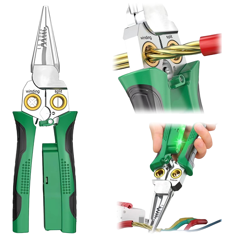 Rovux 8-in-1 Spannungsprüfer- und Abisolierzange