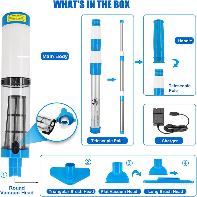 Kabelloser Poolstaubsauger