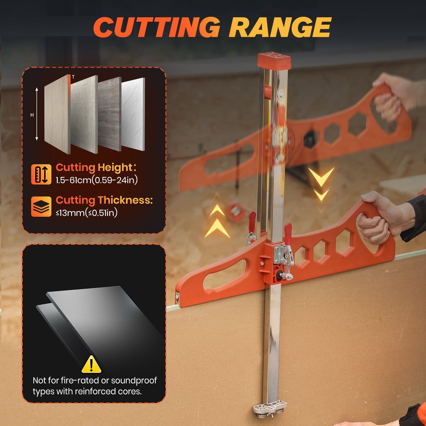 Faltbares Trockenbau-Schneidewerkzeug