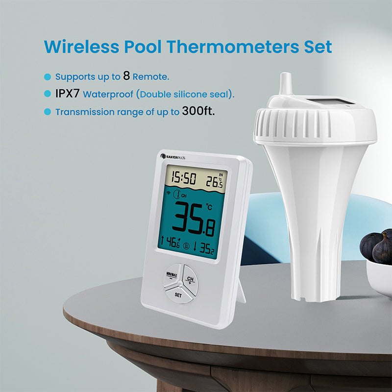 Rovux Kabelloses Pool-Thermometer