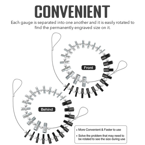 Gewindeprüfer für Muttern und Schrauben