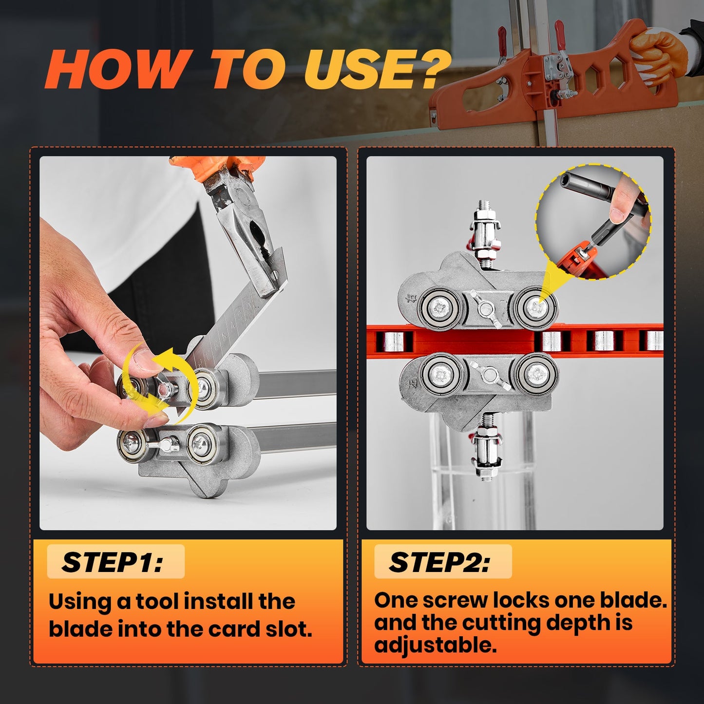 Faltbares Trockenbau-Schneidewerkzeug
