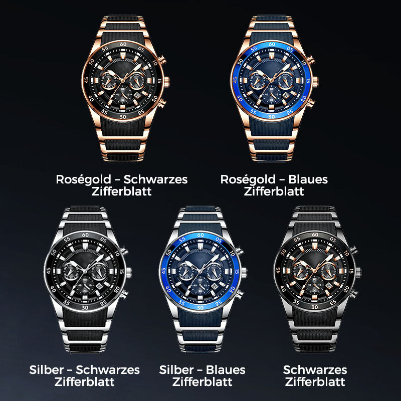 Wasserdichte Multifunktions-Quarzuhr für Herren