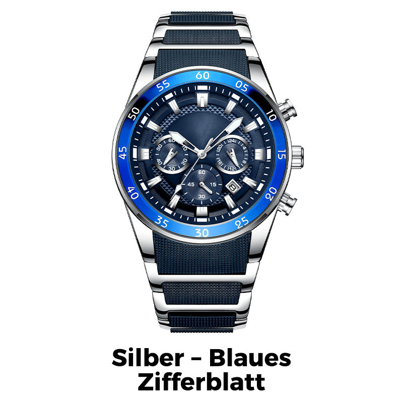 Wasserdichte Multifunktions-Quarzuhr für Herren