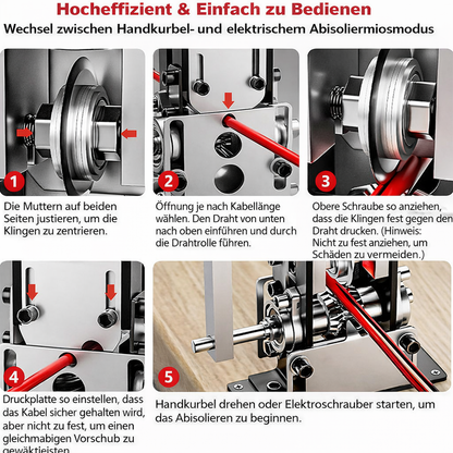 Eisenrahmen-Abisoliermaschine