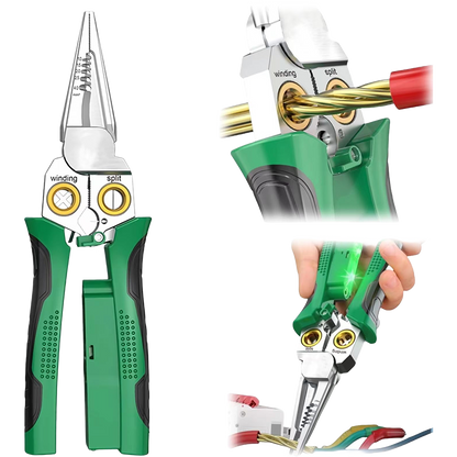 Rovux 8-in-1 Spannungsprüfer- und Abisolierzange