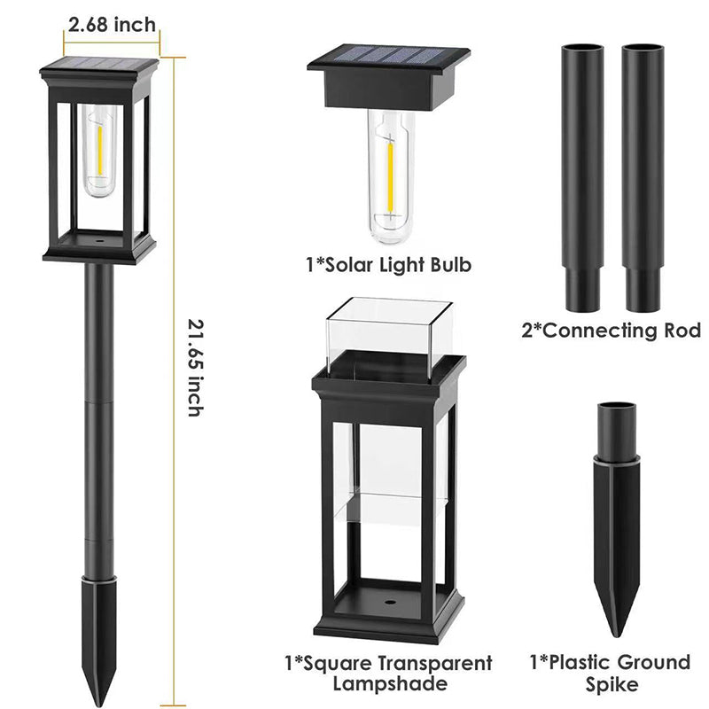 Rovux Solarlampen für Gartenwege