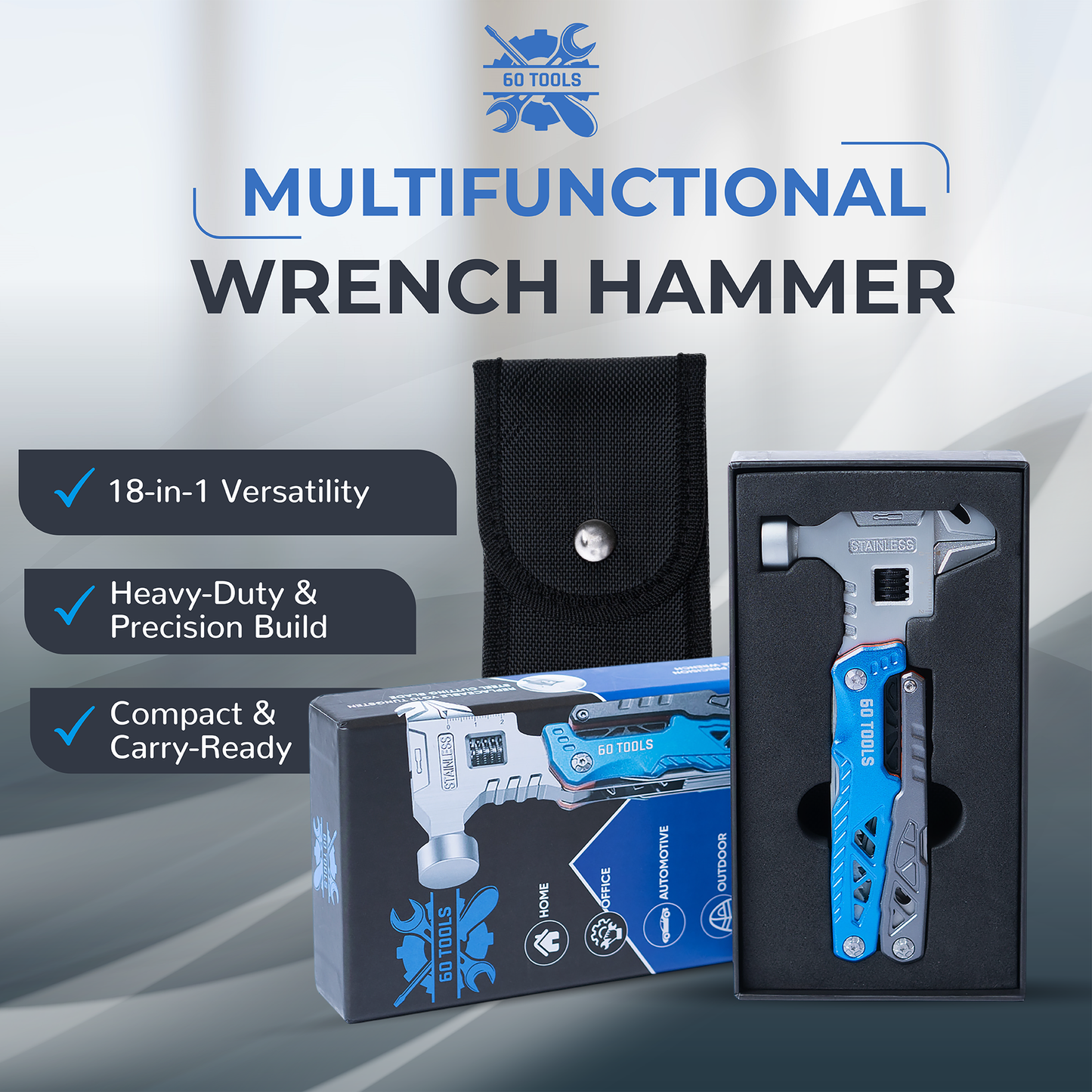 18 In 1 Multifunctional Wrench Hammer
