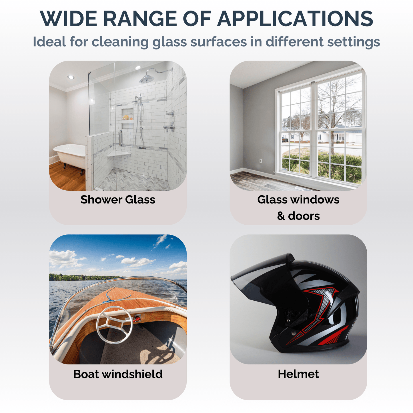 CrystalShield Pro 2.0 Hydrophobe Anti-Beschlag- & Ölfilm-Glasreinigungsbürste