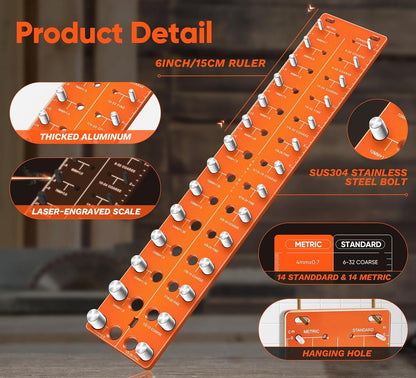 Schlaue Schraubengrößen-Finder