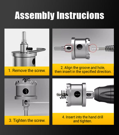 Rovux Hartmetall-Lochfräser für Metall