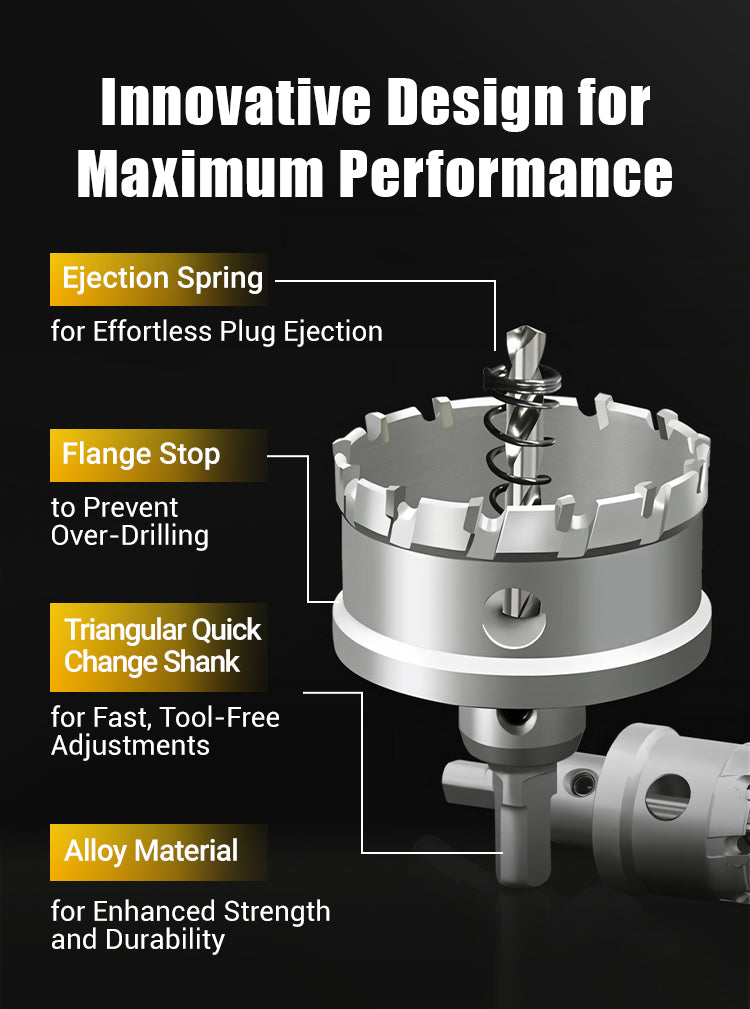 Rovux Hartmetall-Lochfräser für Metall