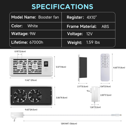 Sakerplus Smart Remote Register Fan