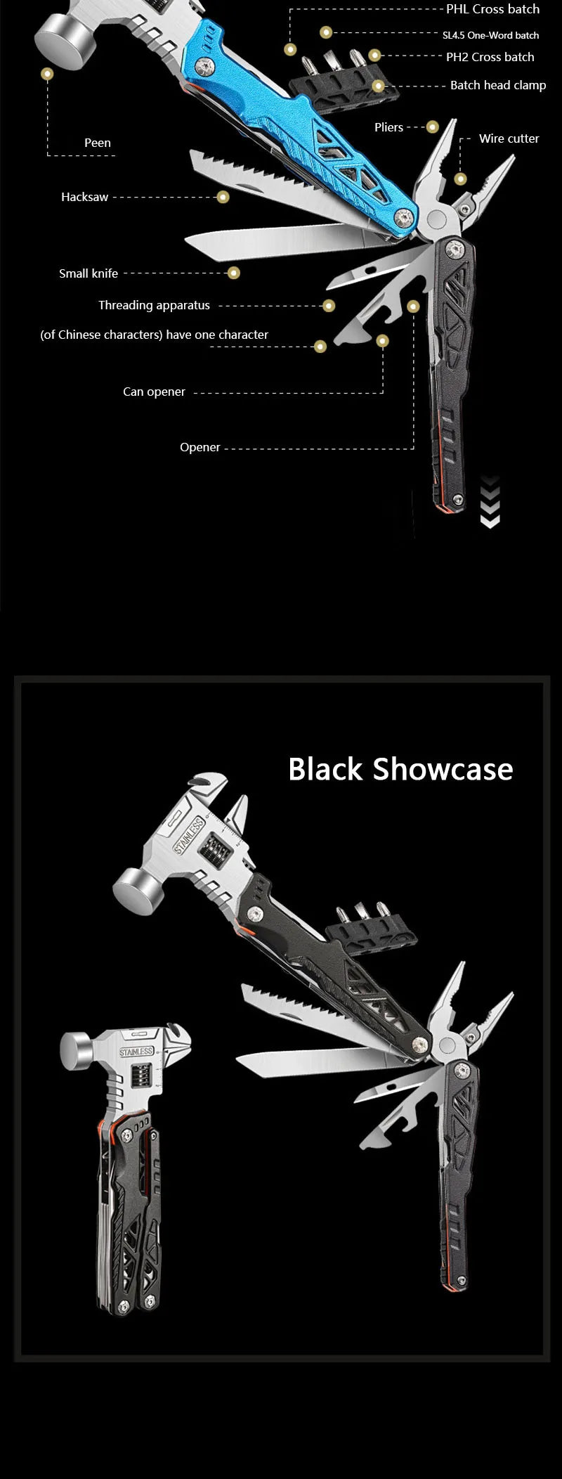 Alleskönner Multi-Tool Hammer