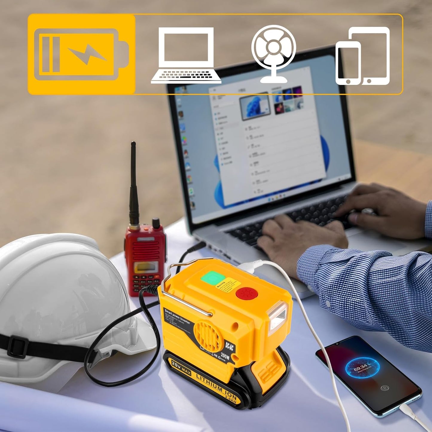 Leistungsstarker Batteriewandler